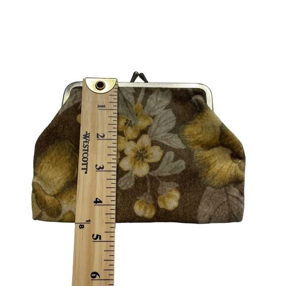 Pair of Vintage Nesting Kiss Clasp Felt Coin Purses Cosmetic Bags - Picture 5 of 12